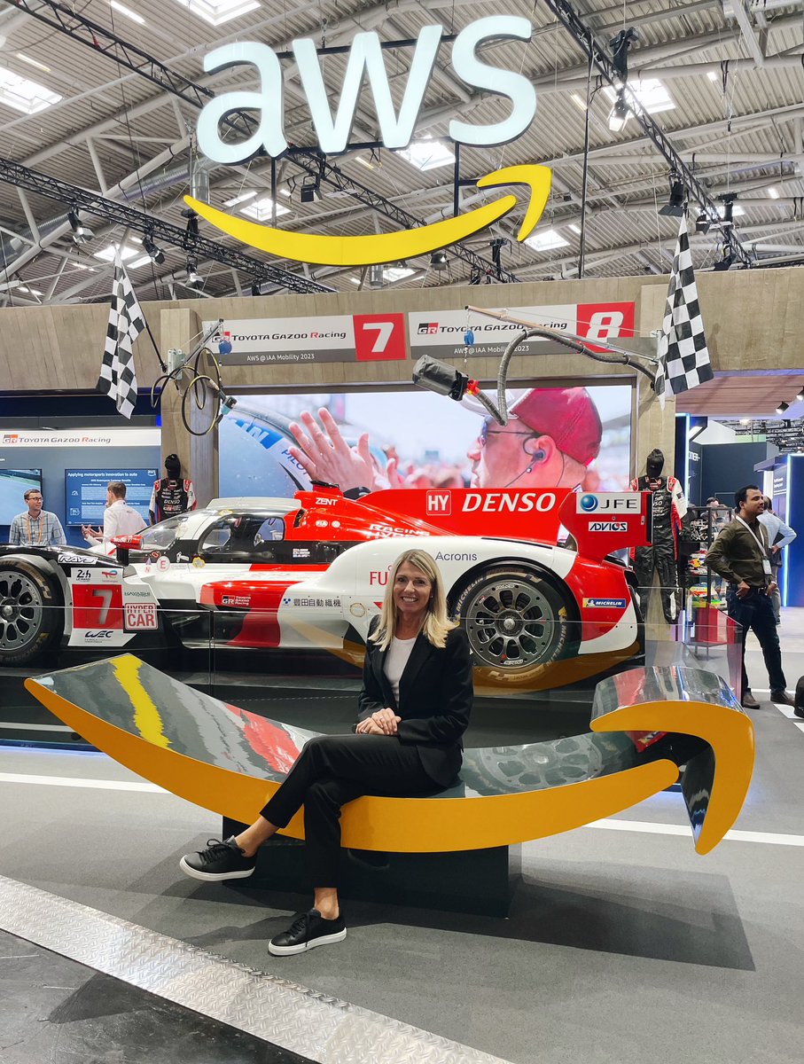 Amazing vibes at <a href="/IAAmobility/">IAA MOBILITY</a>. Make sure to swing by Hall A2 to learn more about our <a href="/awscloud/">Amazon Web Services</a> Data and GenAI partnership with Toyota Gazoo Racing, and make sure to take a picture of the 5x Le-Mans winning Toyota HyperCar too. #iaamobility2023 #aws #softwaredefinedmobility