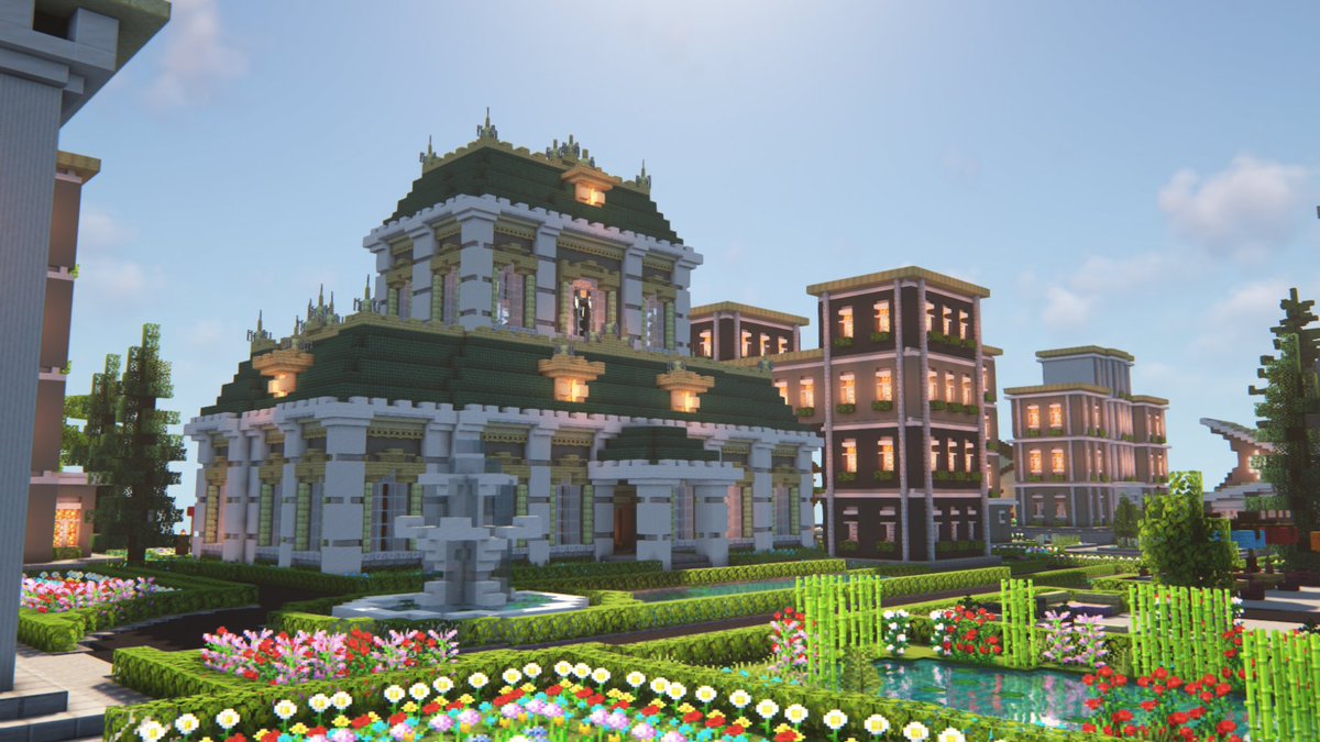 BuildRoomTeam's tweet image. 🏘️ Explore the beauty of our latest Minecraft town build! 🌆

⛏️ Looking to add a touch of grandeur to your server? Our team crafts bespoke towns that'll leave your players in awe.

📩 DM us to discuss your dream build! Let's create something extraordinary together #ServerBuilds