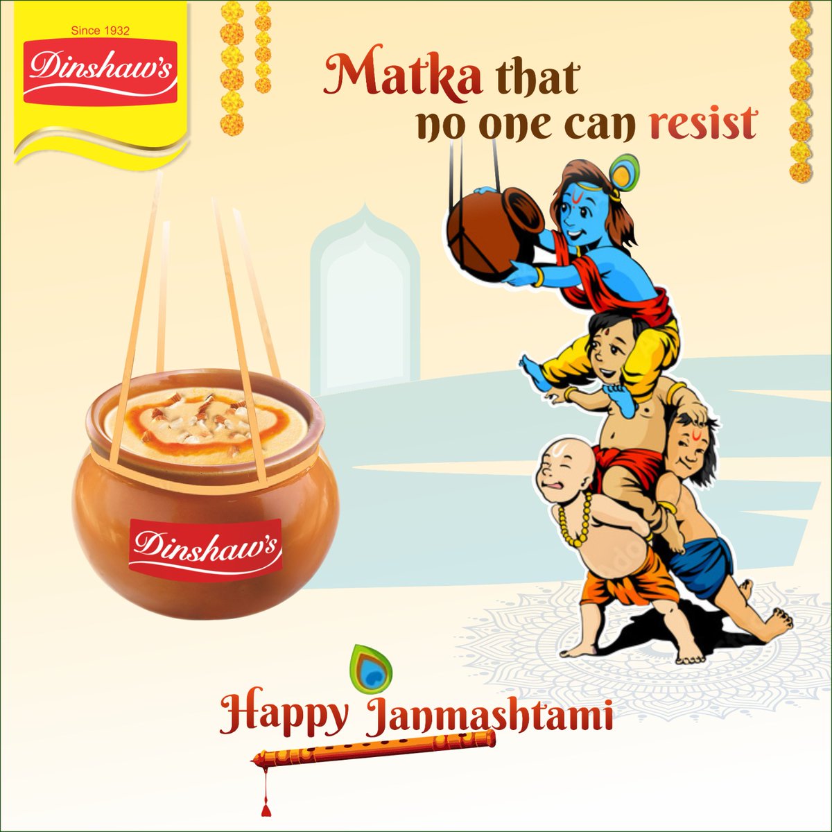 DinshawOfficial's tweet photo. A Sweet Offering for Lord Krishna
Happy Shri Krishna Janmashtami
#Dinshaws4UAlways #ShriKrishnaJanmashtami #happayjanmashtami #jaishrikrishna #icecream #Sweet #matka #gopala #dahihandi #dairy #butter #Ghee #dahi #makahan #makhanchor #nadgopal #milk #Natkhat #quality #trusted https://t.co/oRJM1LPRtd