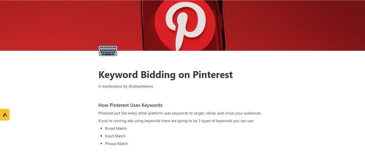 AdsBrycen's tweet image. Keywords are the secret to conversions on Pinterest.

People miss out on bidding because they simply don't know how.

If you're looking to master keyword bidding on Pinterest I've put together the full guide:

👍Like + 🗨️ Comment 'KW' + 🔁RT

and I'll DM it to you (must follow)