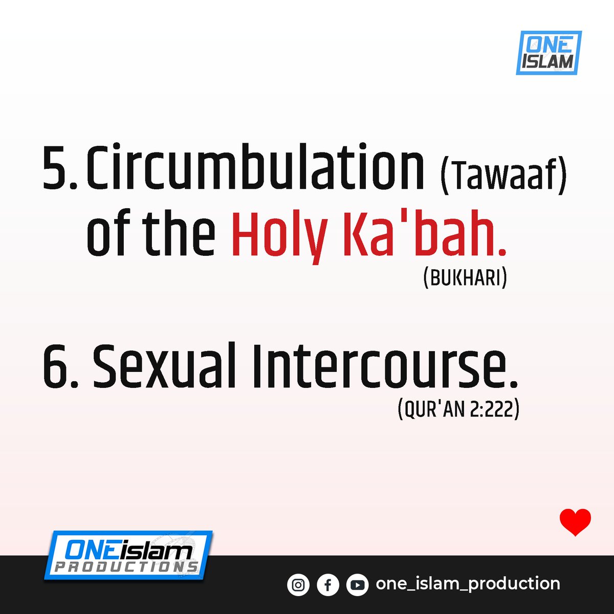 One_islam_1's tweet photo. Ruling Of Hayd (Menstruation) & Nifaas (Postnatal Bleeding)
#oneislamproductions #oneislamshorts #islam #Allah #islamicknowledge #subhanallah #Muslim #beneficial #islamicposts #reminders #explore #period #Menstruation #Bleeding #women #prohibitions #explorepage https://t.co/tmKToOQBqJ