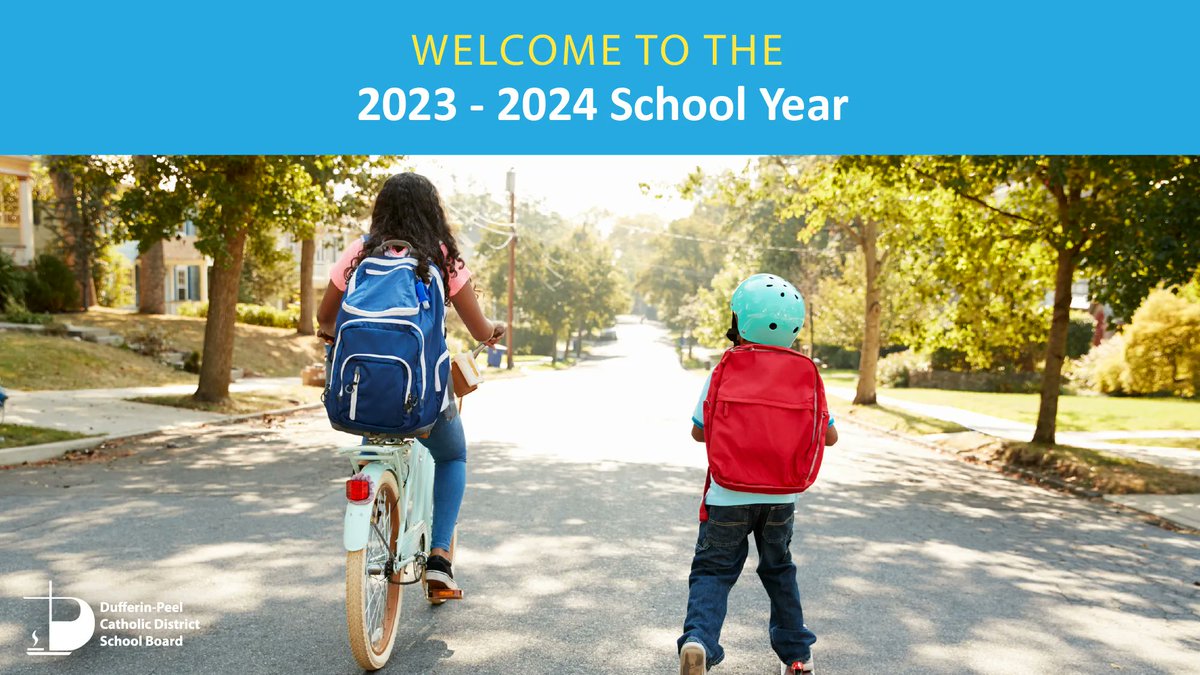 Happy first day of school! 🌞

Our schools are excited to welcome new &amp; returning students for the 2023-24 school year. Wishing all students, families &amp; staff God’s blessing for a healthy &amp; happy year ahead. 

Share your first day of school posts with us using #DPCDSBFirstDay.