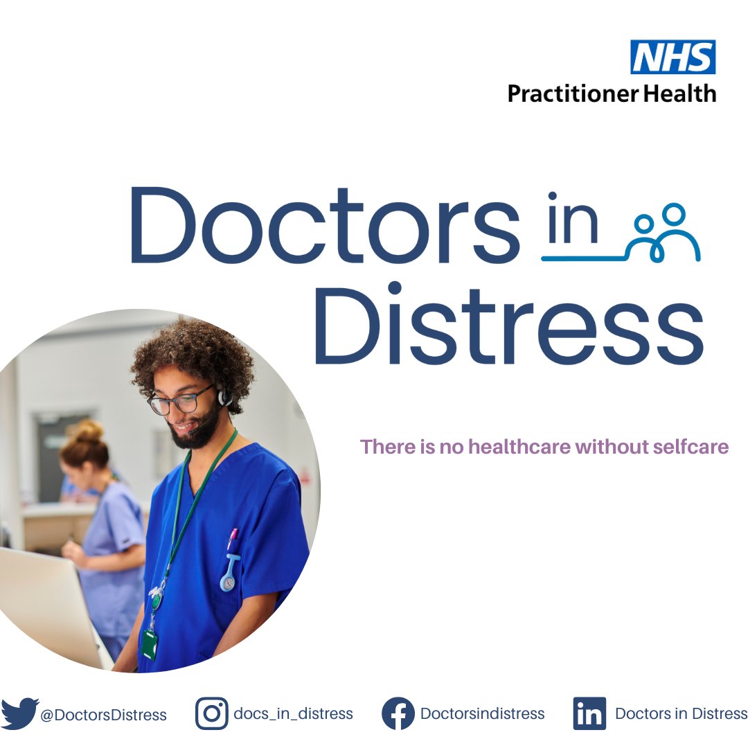 NHSPracHealth's tweet photo. Our chosen charity @DoctorsDistress has a number of programmes accessible for health and care professionals to join throughout the year.

To find out more click here  https://t.co/uji3srjhbA https://t.co/4hg3q8pJvV