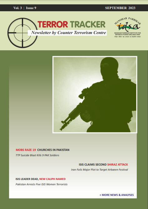 MP-IDSA TERROR TRACKER CURRENT ISSUE | SEPTEMBER 2023 is out at idsa.in/terrortracker