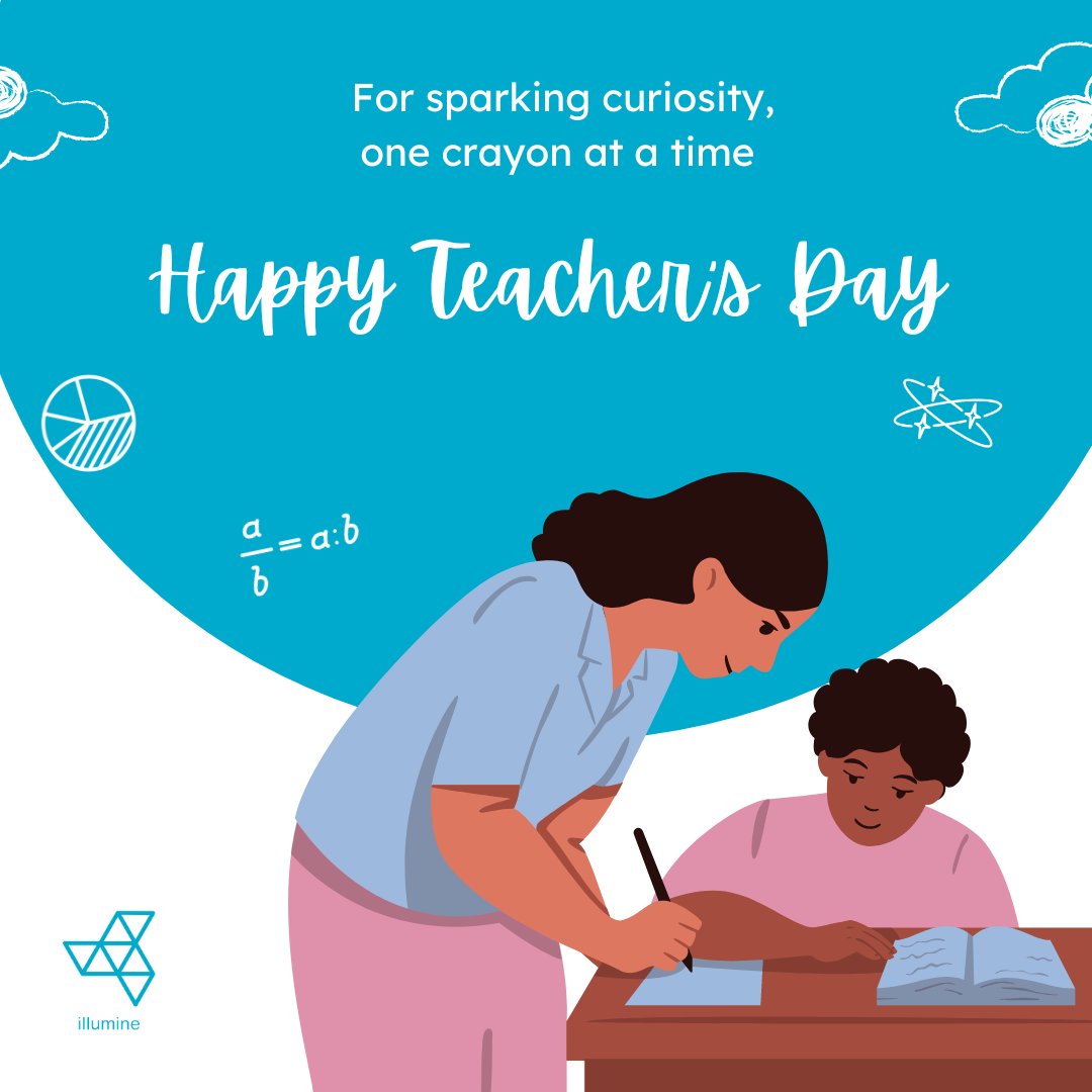 🖍✨ Happy Teacher's Day to the brilliant minds who ignite curiosity in the tiniest hearts! 

Your crayons of wisdom color their world with endless possibilities. 🌈 

#PreschoolHeroes #TeachersDay #Illumine #ChildCare #ChildcareTeachers #PreschoolTeachers