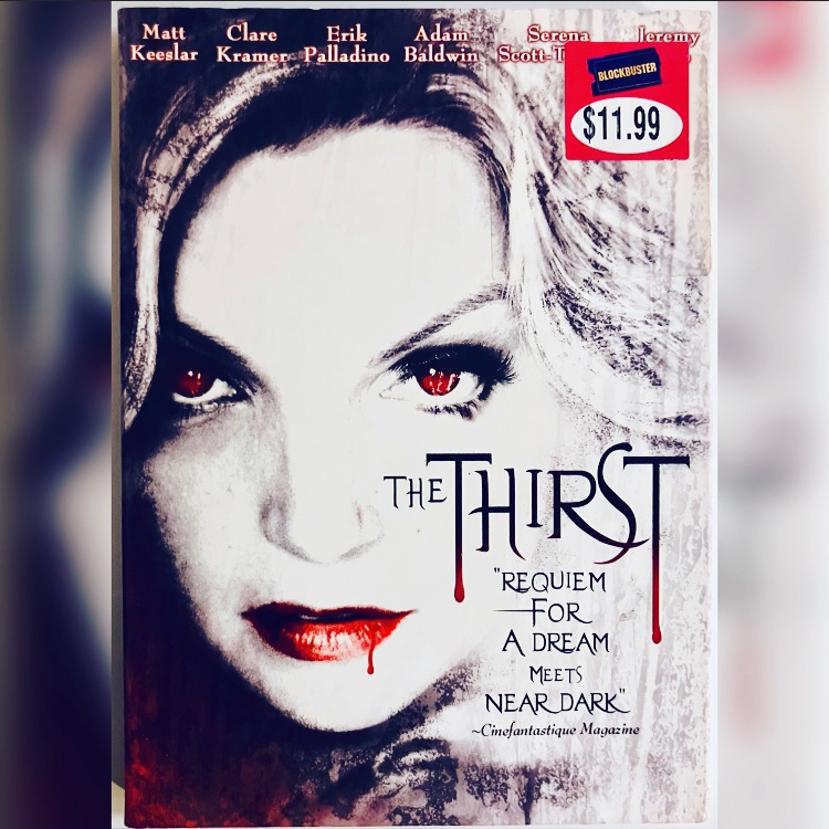 rareflicksplus's tweet photo. #NewArrival! The Thirst (DVD, 2006) w/ Slipcover &amp; Insert Vampire Horror Starz Blockbuster 

https://t.co/IJqRZjnVzv

#TheThirst #Slipcover #Insert #Vampires #VampireMovie #Starz #Blockbuster #DVD #DVDs #PhysicalMedia #DvdWebsite #DvdStore #Horror #HorrorCommunity #HorrorMovie https://t.co/KbcXB3HBbB