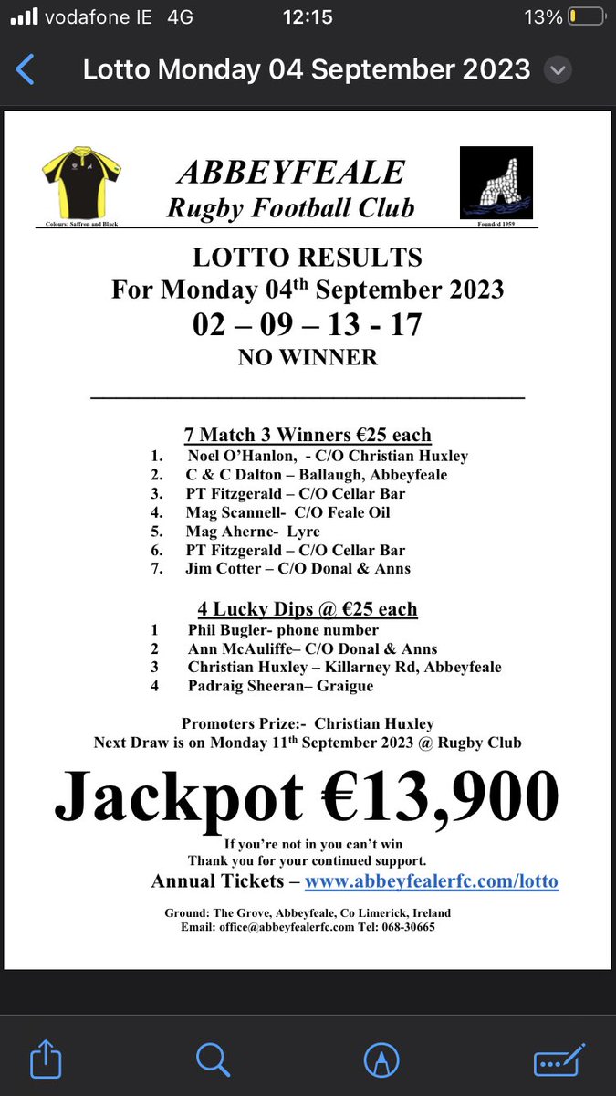 Abbeyfeale Rugby (@abbeyfealerugby) on Twitter photo 