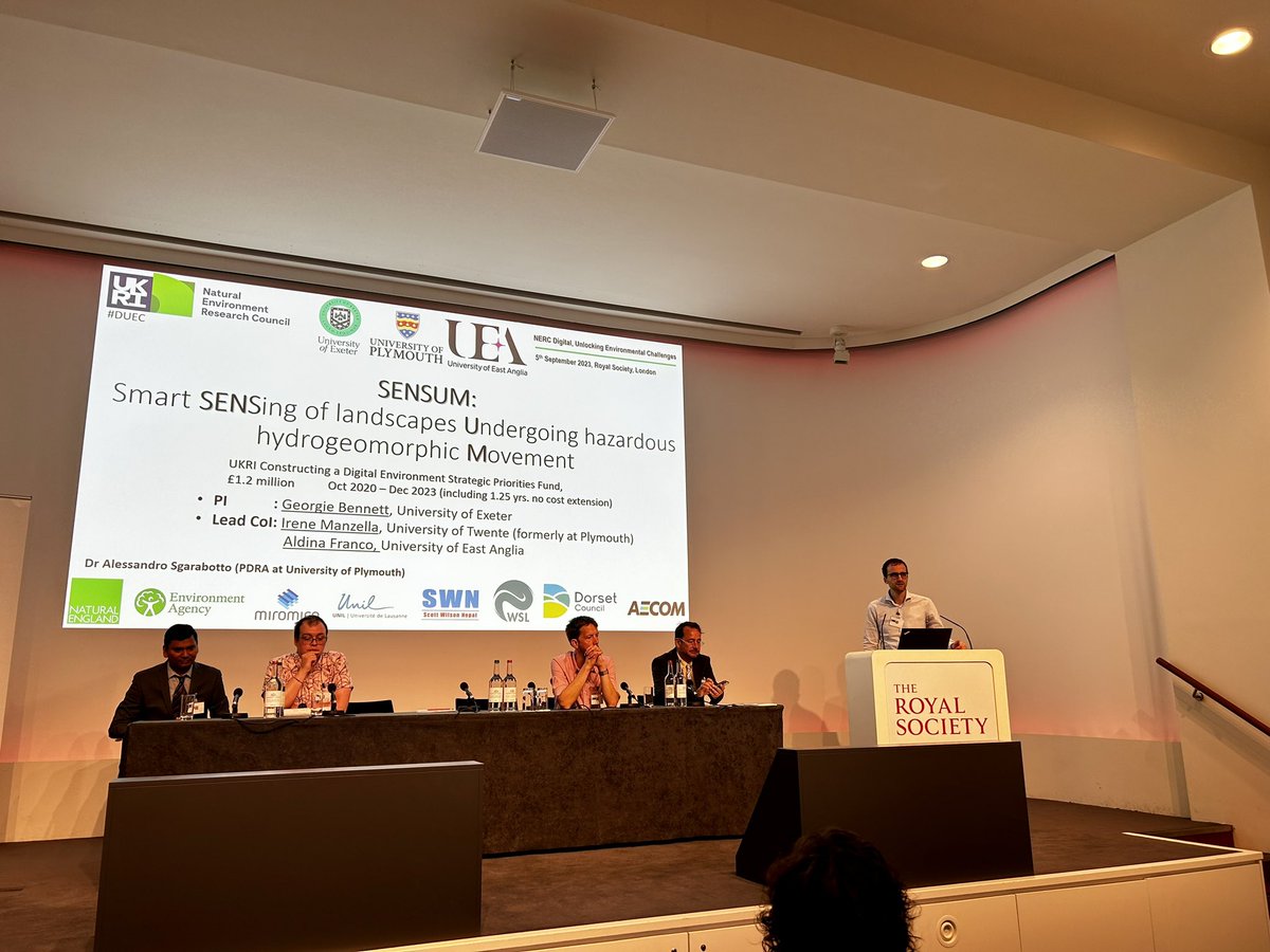 SPF Constructing a Digital Environment (@spfdigienv) on Twitter photo Dr Alessandro Sgarabotto presenting the ‘SENSUM: Smart SENSing of landscapes Undergoing hazardous hydrogeological Movement’ demonstrator at ‘Digital – the key to unlocking Environmental Policy Challenges’ event. <a href="/SPFDigiEnv/">SPF Constructing a Digital Environment</a> <a href="/NERCscience/">Natural Environment Research Council</a> #DUEC Dr Alessandro Sgarabotto presenting the ‘SENSUM: Smart SENSing of landscapes Undergoing hazardous hydrogeological Movement’ demonstrator at ‘Digital – the key to unlocking Environmental Policy Challenges’ event. <a href="/SPFDigiEnv/">SPF Constructing a Digital Environment</a> <a href="/NERCscience/">Natural Environment Research Council</a> #DUEC