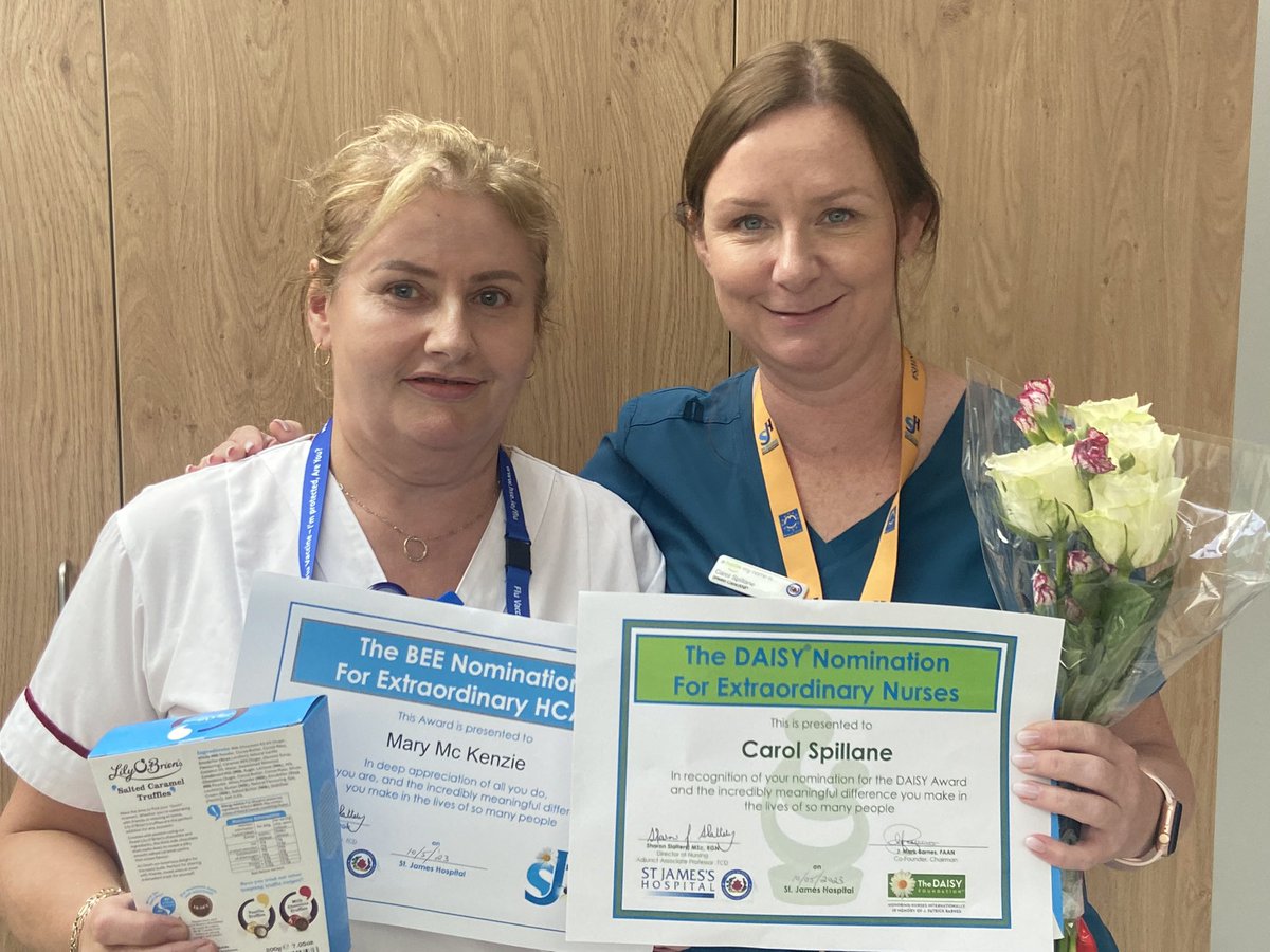 Helen Fenn (@fennhelen) on Twitter photo Congratulations to our latest Daisy and Bee nominees in Breast Care, SACC directorate. Well deserved, keep up the good work <a href="/SJHDoN/">Sharon Slattery DoN</a> <a href="/C_Stuart_SJH/">Charlotte Stuart</a> <a href="/stjamesdublin/">St James's Hospital</a> Congratulations to our latest Daisy and Bee nominees in Breast Care, SACC directorate. Well deserved, keep up the good work <a href="/SJHDoN/">Sharon Slattery DoN</a> <a href="/C_Stuart_SJH/">Charlotte Stuart</a> <a href="/stjamesdublin/">St James's Hospital</a>
