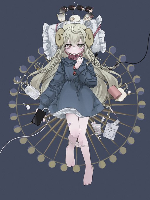 🌙🐑🌙
#イラスト 