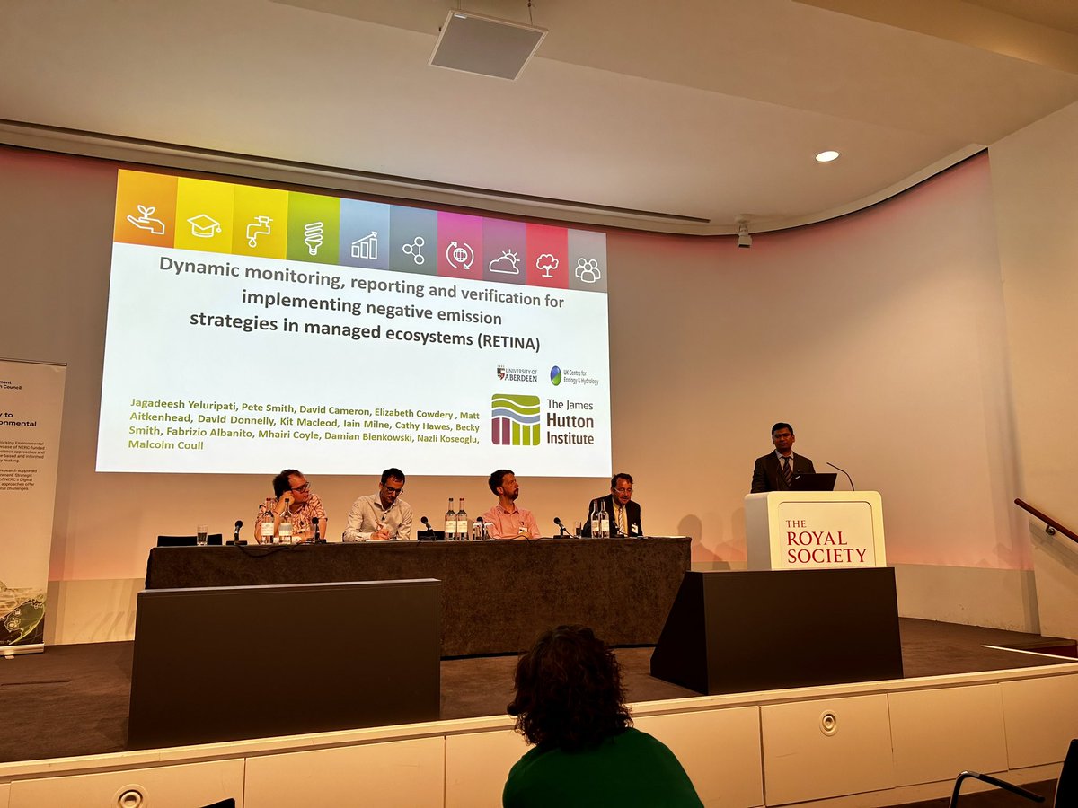 SPF Constructing a Digital Environment (@spfdigienv) on Twitter photo Dr Jagadeesh Yeluripati presenting ‘RETINA: Dynamic monitoring, reporting and verification for implementing negative emission strategies in managed ecosystems’ demonstrator at ‘Digital – the key to unlocking Environmental Policy Challenges’ event. <a href="/SPFDigiEnv/">SPF Constructing a Digital Environment</a> <a href="/NERCscience/">Natural Environment Research Council</a> #DUEC Dr Jagadeesh Yeluripati presenting ‘RETINA: Dynamic monitoring, reporting and verification for implementing negative emission strategies in managed ecosystems’ demonstrator at ‘Digital – the key to unlocking Environmental Policy Challenges’ event. <a href="/SPFDigiEnv/">SPF Constructing a Digital Environment</a> <a href="/NERCscience/">Natural Environment Research Council</a> #DUEC