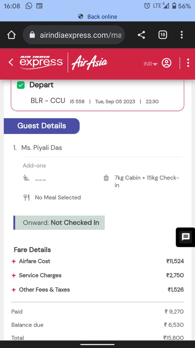 pritam_cam's tweet photo. @AirIndiaX @airasia @airasiasupport @MoCA_GoI My booking was changed without my permission. I have not done any rescheduling, yet the booking was changed from 11th October to 5th September 2023. It happened yesterday as well, but I got it rectified by your customer support. https://t.co/rZJ7pgDM3F