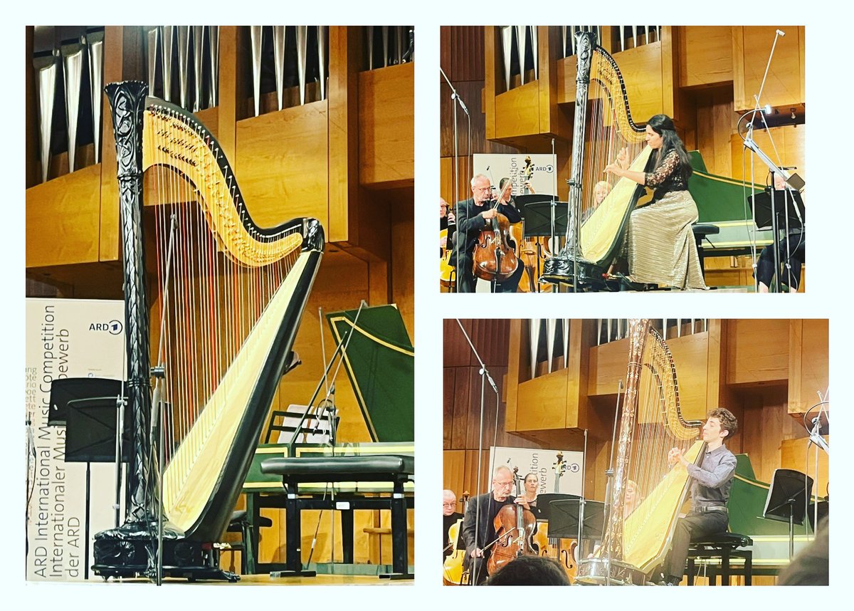The prestigious ARD contest ✨ We were very proud to see Marcel Cara and Alexandra Bidi, both playing Camac harps, in the semi-finals. We have great admiration for all contestants, and we wish Alexandra Bidi every success for the final! 💐