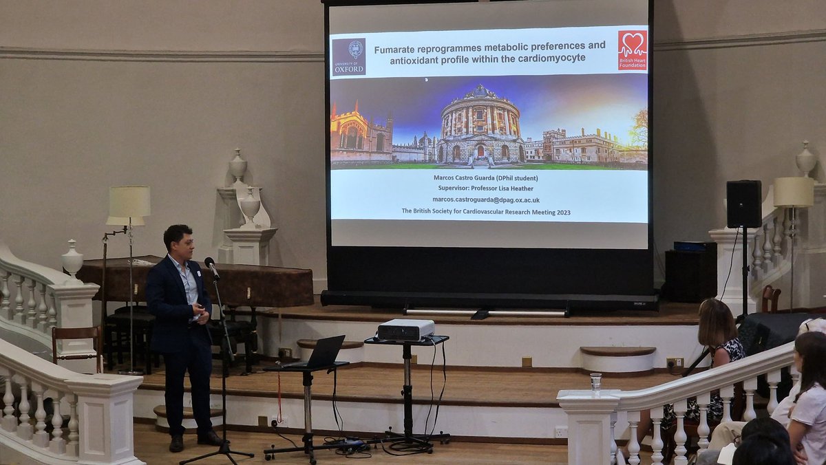 BSCResearch's tweet photo. And last but not least for session 5; Marcos Castro-Guarda tells us how fumarate reprogrammes metabolic preferences and antioxidant profile within the cardiomyocyte https://t.co/ehjJLgZObh