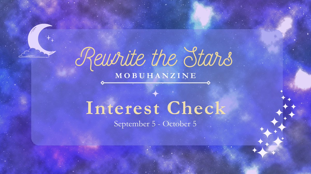 🌟 OUR INTEREST CHECK IS OPEN! 🌟

Please fill out the form and don't forget to SHARE/REPOST! Your answers will help us make this zine better! 

➡️Form: forms.gle/oFg1pQ5bM4rr8n…