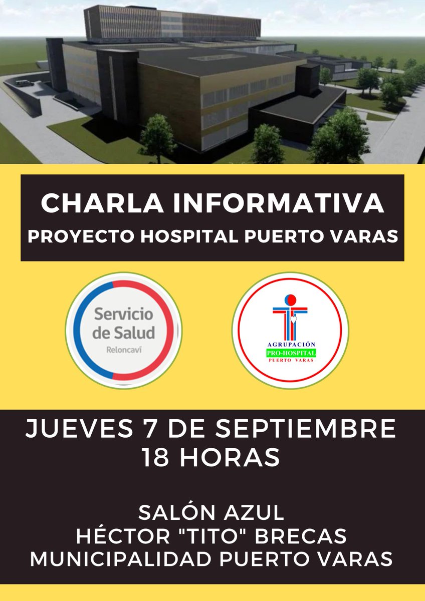 Invitamos a toda la comunidad interesada para este jueves 7 de septiembre. 
<a href="/diario_eha/">El Heraldo Austral</a> <a href="/Gratissima2017/">Radio Gratissima 🇨🇱</a> <a href="/ptovarasradio/">Radio Integracion</a>