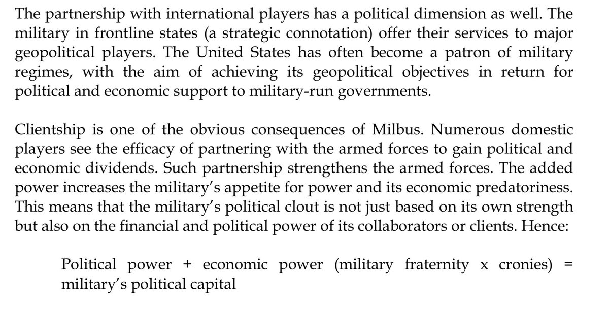 IHameedQ's tweet photo. Interesting references of #GenMusharraf’s speech from #MilitaryInc by Ayesha Siddiqa @iamthedrifter on how the people benefiting from #Milbus think and the #US role in backing military regimes.
❤️🇵🇰
#JackOfAllTrades https://t.co/eHHlNYPZzN