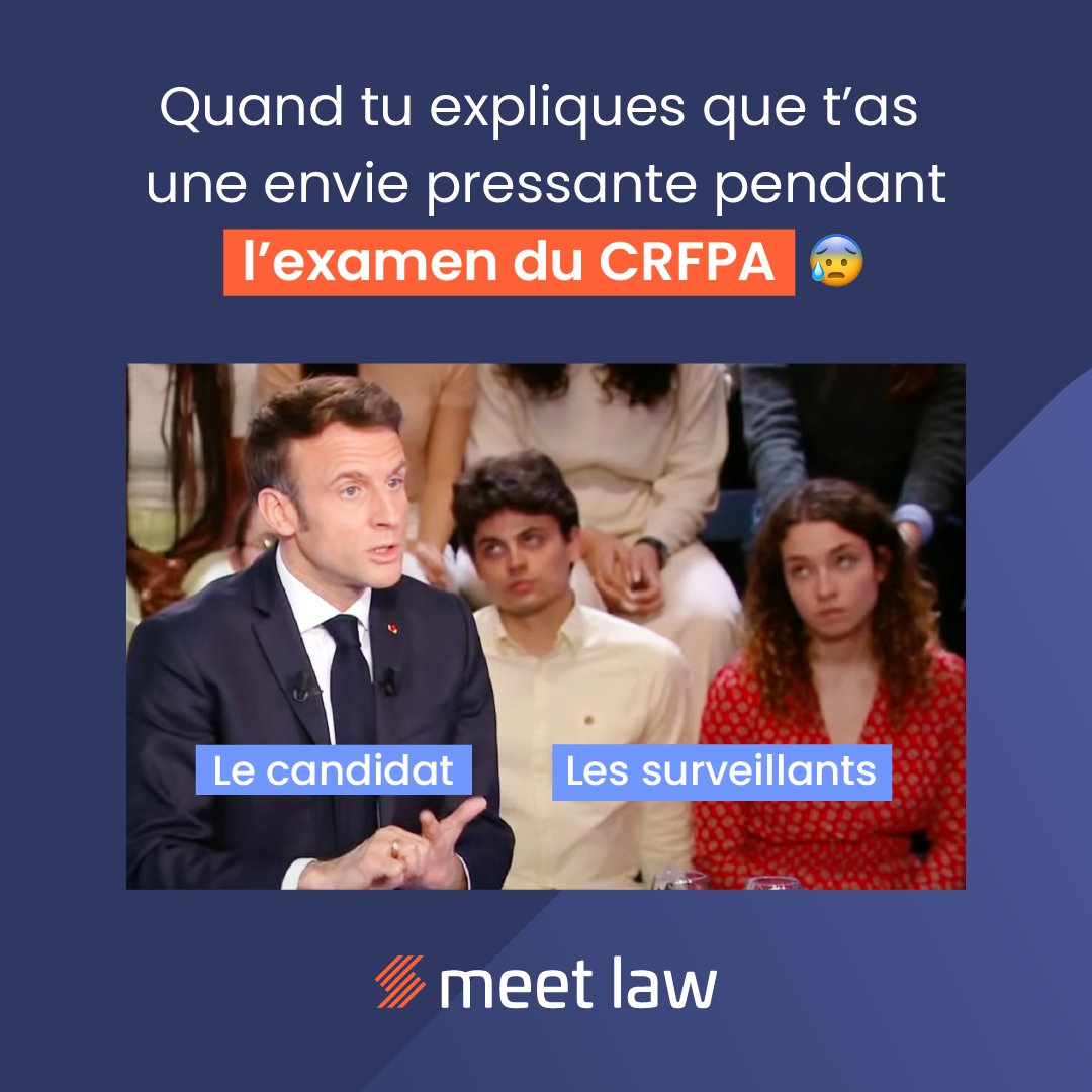 Nous souhaitons bon courage à tous les étudiants qui passent l'examen du CRFPA en ce moment même  !

#Avocats #CRFPA2023 #Humour