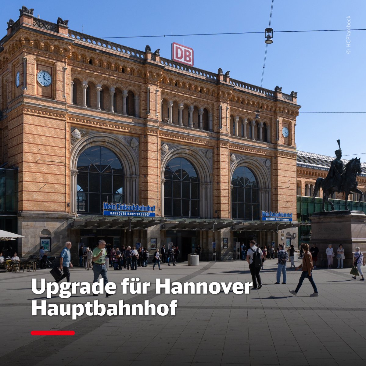 XXL-Projekt für den #Deutschlandtakt: Wir bauen den Hauptbahnhof #Hannover umfassend aus. Das heißt für Euch: Ein zusätzlicher Bahnsteig, zwei neue Gleise und ein Digitales Stellwerk verbessern künftig massiv die Betriebsqualität und Pünktlichkeit. Mehr: deutschebahn.com/de/presse/pres…
