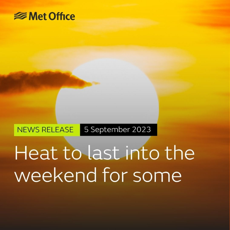 metoffice's tweet photo. Official heatwave criteria will be met for large parts of southern UK this week, with temperatures likely to remain high into the weekend for much of England and Wales.

Find out more in our latest press release 👇