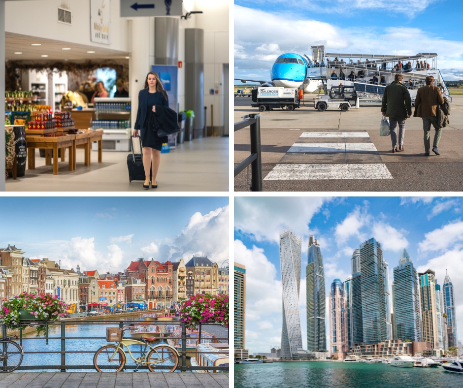 With up to 15 KLM weekly flights from Inverness to Amsterdam this summer, you can make your way round the world practically from your doorstep. Amsterdam connects to 162 destinations worldwide – including popular business destinations New York, Singapore and Dubai.