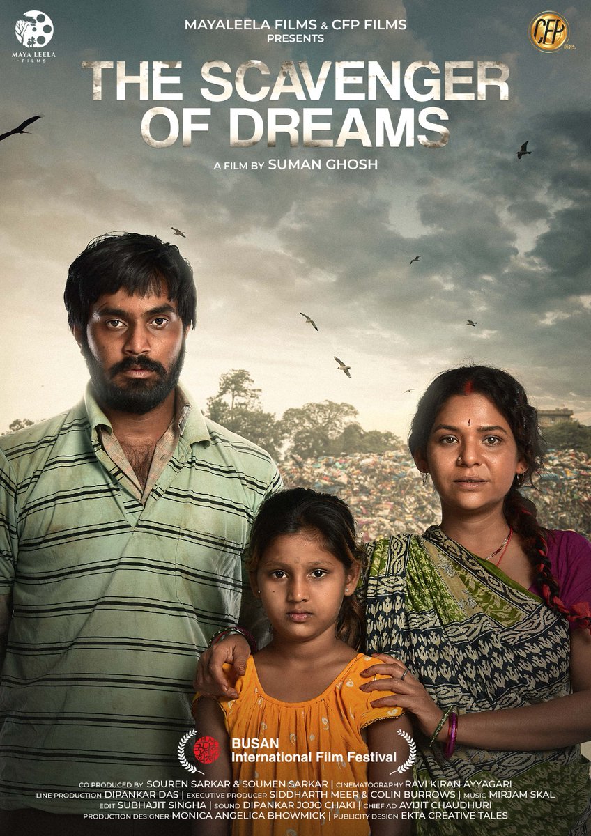 Thrilled to share the news that our Hindi feature film “The Scavenger of Dreams” has been selected to have its World Premier at @busanfilmfest 2023. @SumanGhosh1530 @SudiptaaC #Shardul Bhardwaj Edit @editry_post | Editor: @SubhajitEditor