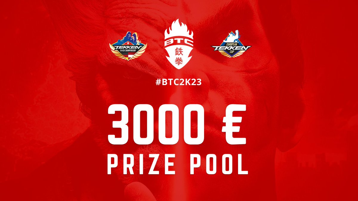 3000 € PRIZE POOL! #BTC2K23

Visit Berlin and join the European TEKKEN Cup! 
Regular ticket fee available until 20 September. 

🤜 start.gg/btc2k23 🤛