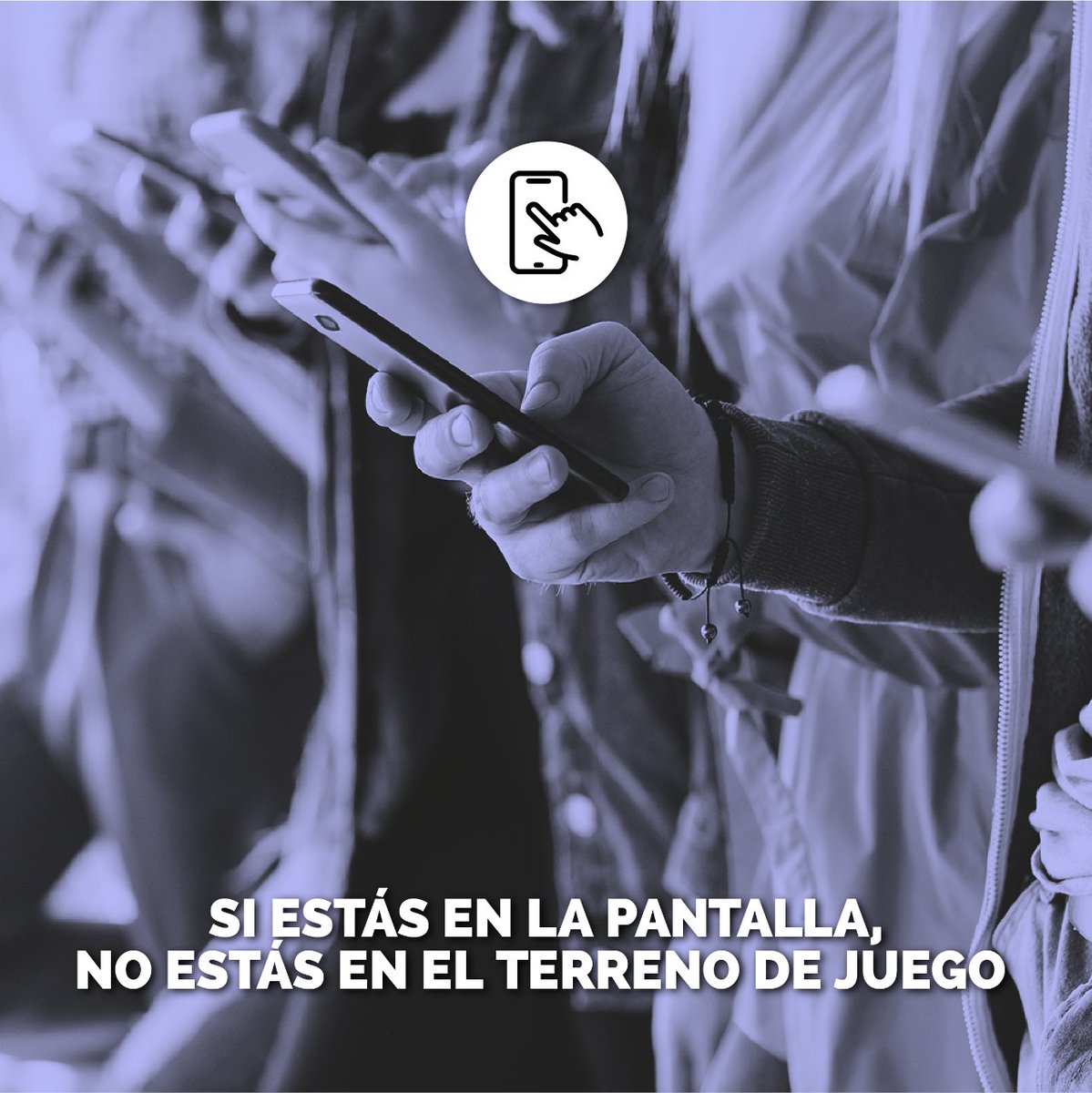 📵 AEDONA Y F. PROYECTO HOMBRE NAVARRA, CONTRA LAS ADICCIONES 📵

No pierdas detalle de lo que está pasando en el terreno de juego por estar mirando el móvil. Si no despegas la cara de la pantalla, la vida pasa, los partidos se acaban y las amistades se deterioran.