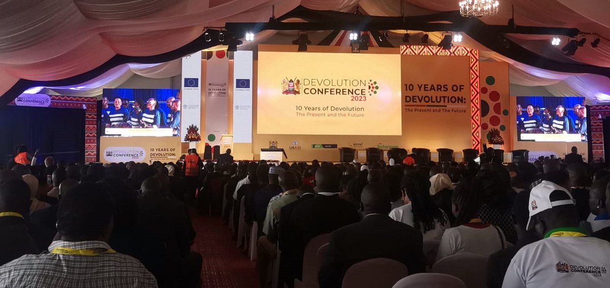 EastGovernments's tweet image. #devolutionconference2023 held last month by @KenyaGovernors @county_forum @Devolution_254 is a good practice showing ownership of the devolution agenda.EALGA underscores the display of partnership btwn National &Sub National gov'ts,calls 4 replication by all #EAC partner states