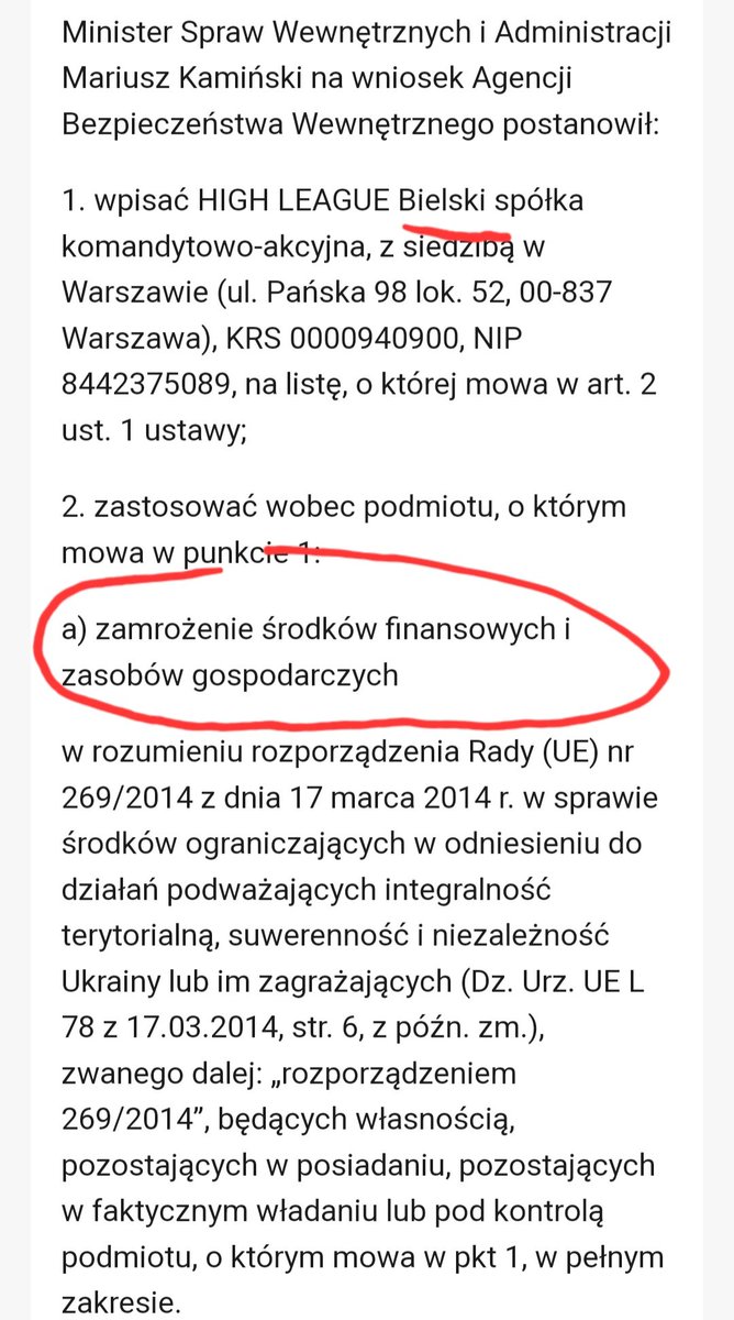 Chris__Rabb's tweet photo. @p0nczo @j_dezyderiusz @majakstasko @Onsky88 @REVOtoja Z tego samego dokumentu. Pod podanym KRSem widnieje również Sławomir Bielski. https://t.co/UnTLMpaTDS