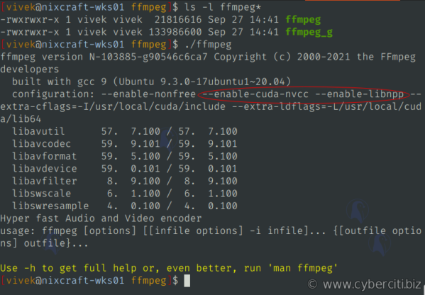 nixcraft's tweet photo. How to install FFmpeg with NVIDIA GPU acceleration on #Linux https://t.co/GOSkNRs1ta https://t.co/bNPvzyMIJ5