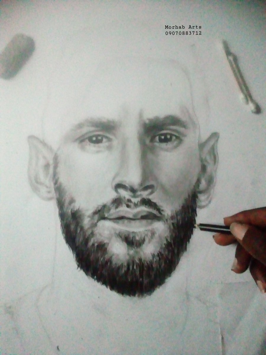 morhab_arts's tweet photo. I drew Leo Messi
@imessi @TeamMessi
Charcoal pencils on paper

#Messiart #charcoaldrawing #Argentina🇦🇷 #Football #pencilpotrait  #messigoat #messilovers #messifans #artcollector #InterMiamiCF #intermiami #artviral #art_spotlight #artshub #naijaart #Charcoalsketch #artfeature #art https://t.co/z4H5qJ2oW3