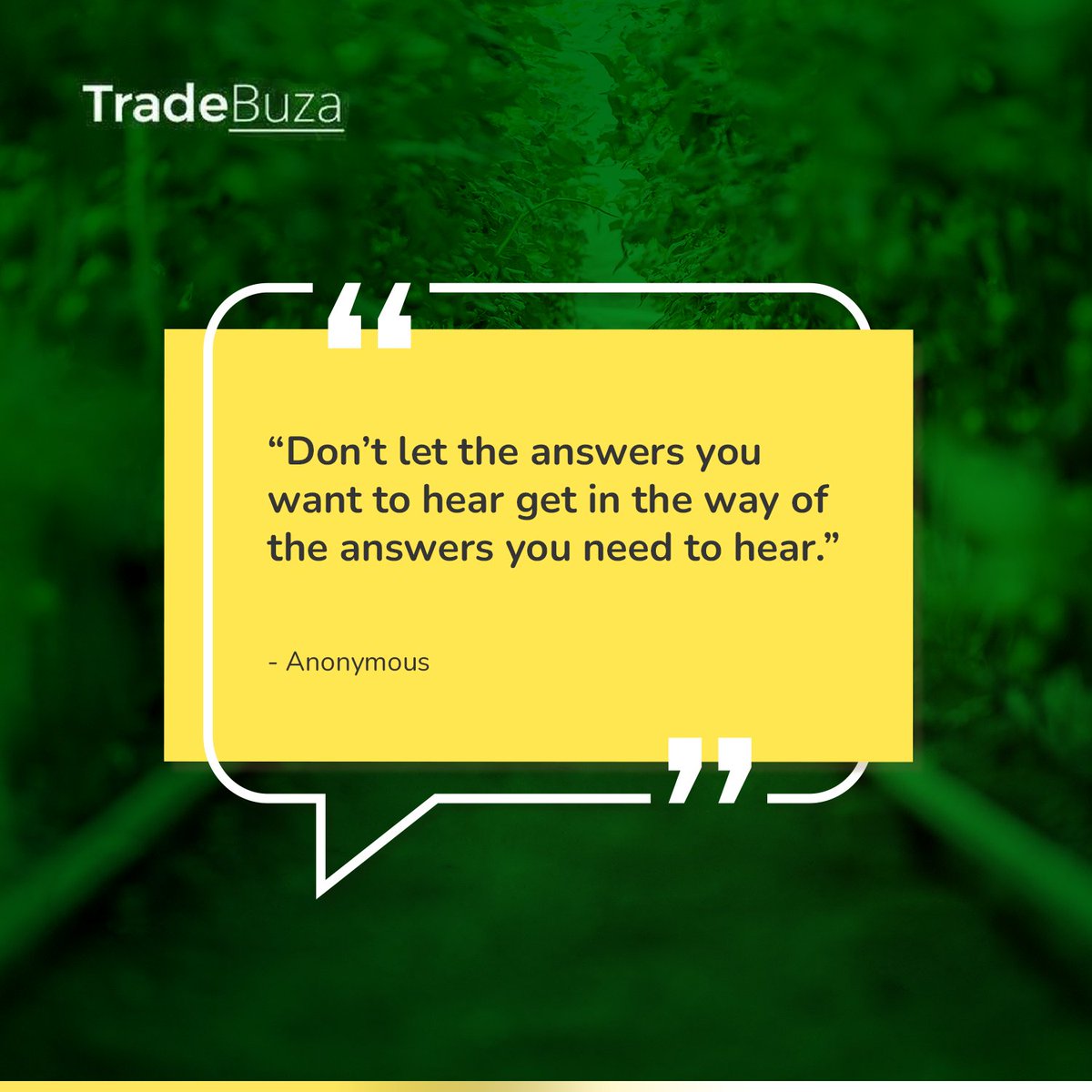 TradeBuza's tweet photo. It is important to prioritize the truth and reality over your own personal biases and desires so that you can make informed choices.

Keep this in mind for every interaction with other people. 🤔🚀 #businesstip #workingwithothers https://t.co/s8WK3ICISH