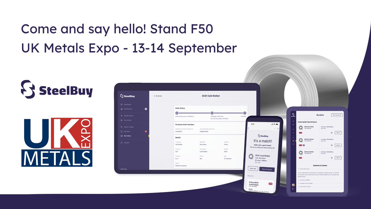 SteelBuy offers a user-friendly online marketplace connecting buyers + sellers, ensuring secure + anonymous transactions without compromising material quality. You now have the freedom to trade from any location, at your convenience.

Visit eu1.hubs.ly/H05dqpX0