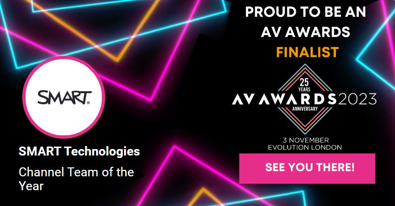 SMART_Tech's tweet photo. We’re delighted and proud to announce that SMART Technologies has been nominated for the prestigious Channel Team of the Year Award and Manufacturer of the Year Award at the AV Awards 2023!
#AVAwards #SMARTUK https://t.co/kKT0yQ7fiO