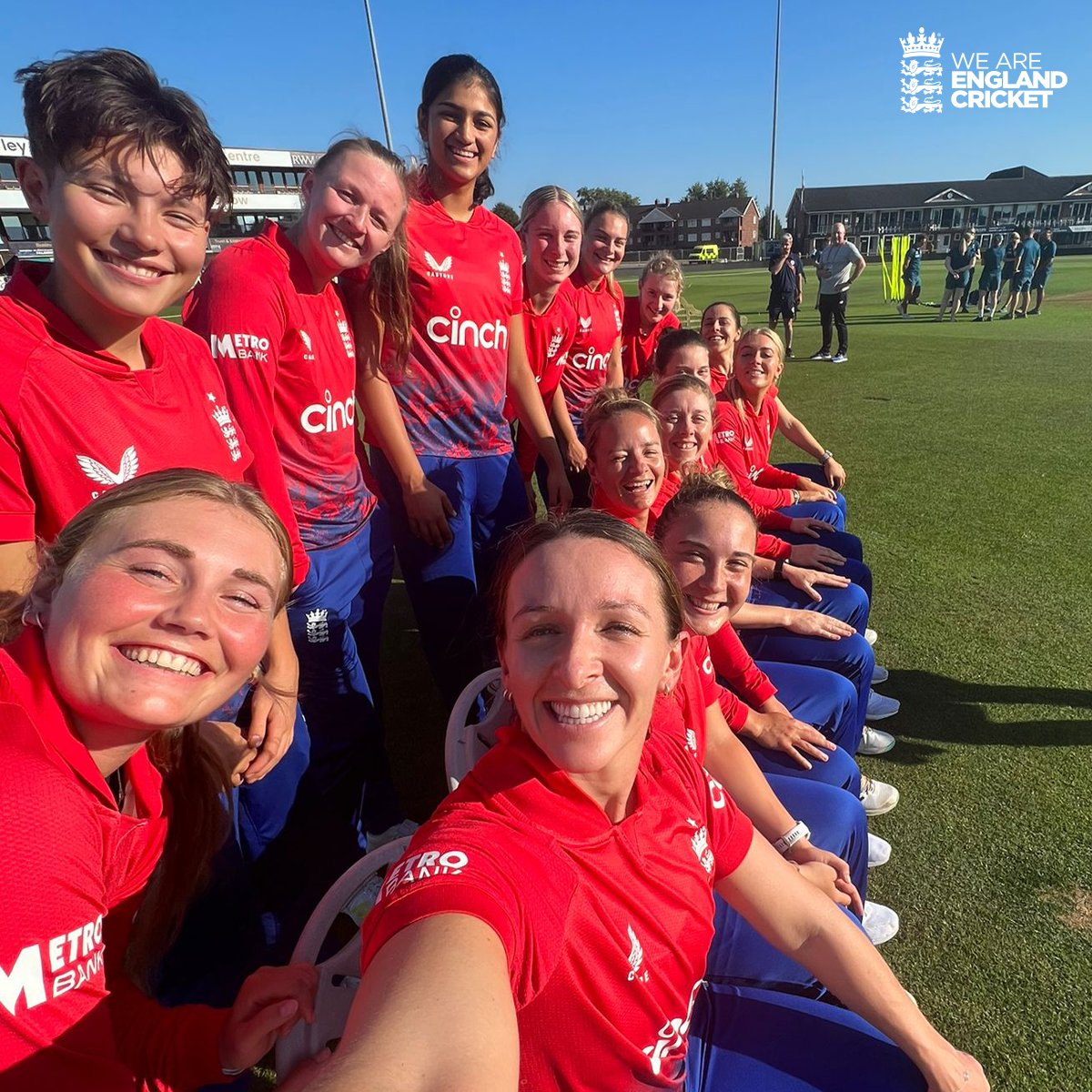 Smiles all round ahead of game day tomorrow 😍 #EnglandCricket