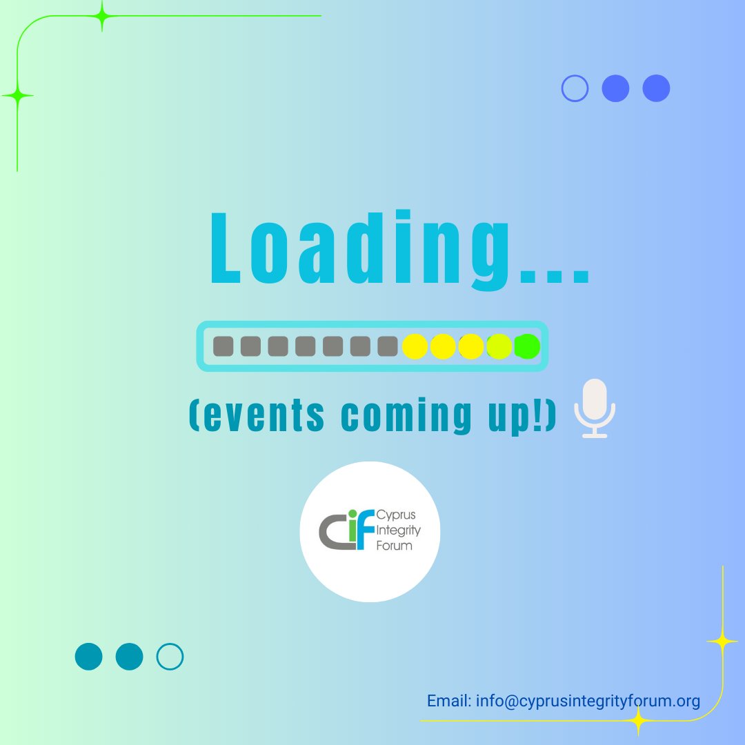 CyIntegrity's tweet image. WE HAVE A LOT COMING UP... (and it is all exciting!)
We have a lot to look forward to until the end of the year.
And we are still adding!
Upcoming events:
bit.ly/45Y8RI0

#CyprusIntegrityForum #transparency #integrity #Ethics #anticorruption #combattingcorruption
