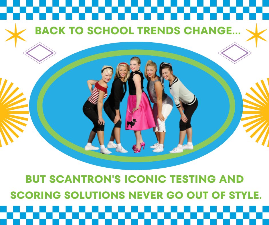Scantron's tweet image. 📚 Back to school trends change... But accuracy in assessing student knowledge isn't one of them! With Scantron's Get Results Bundle, you'll have the power to expedite scoring and analysis for tests and quizzes. 📊 hubs.la/Q020QSPv0 #Scantron #SmartStartsHere #GetResults