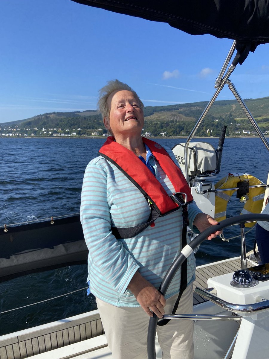 Wonderful weekend sailing with Jill and Jane. Happy to be crew for these two even with their trimming demands. Able2sail - I think so!