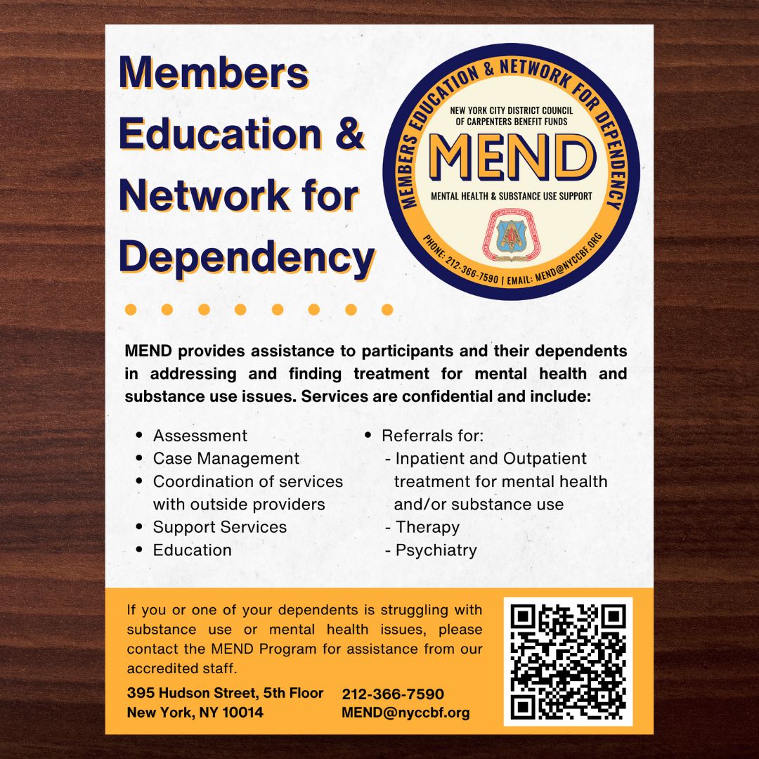 NYCDCCBF's tweet photo. September is National Recovery Month, so what better time to relaunch our Members Education and Network for Dependency (“MEND”) program with a bold, new logo than right now! Learn more by clicking the links in our comments! #NationalRecoveryMonth #SeptemberisNationalRecoveryMonth https://t.co/DKbV2v5uHb