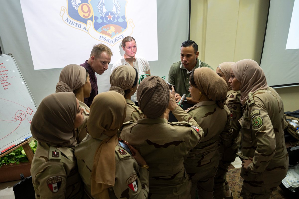 USAFCENT's tweet image. .@usairforce Airmen across @CENTCOM have been training with partners and executing Bright Star 2023

Bright Star 23 is a multilateral exercise held with the Arab Republic of Egypt across air, land and sea domains that promotes and enhances regional security

#PartnerForStrength