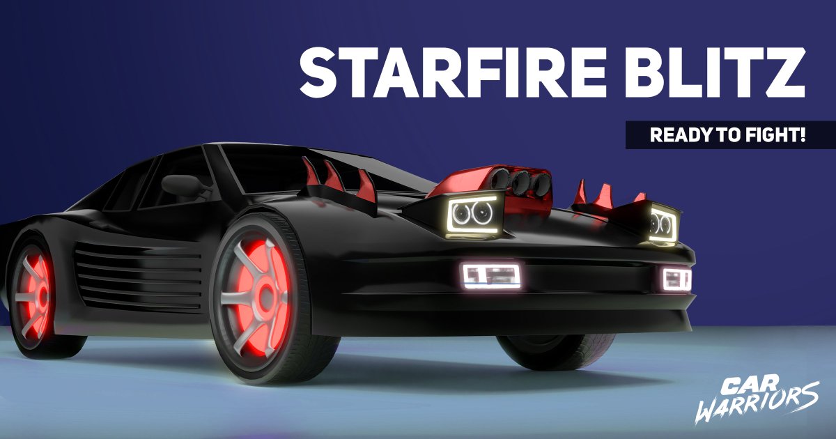 We like our battle cars as we like our coffee - hot, strong, and as black as the void of space ☕️🚗

#MobileGaming #carwarriors #BattleRoyale #gaming #cargame #multiplayer #OnlineGames
