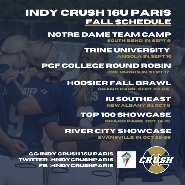 Fall ball is here! Schedule drop below.🤘💪 #crushinit