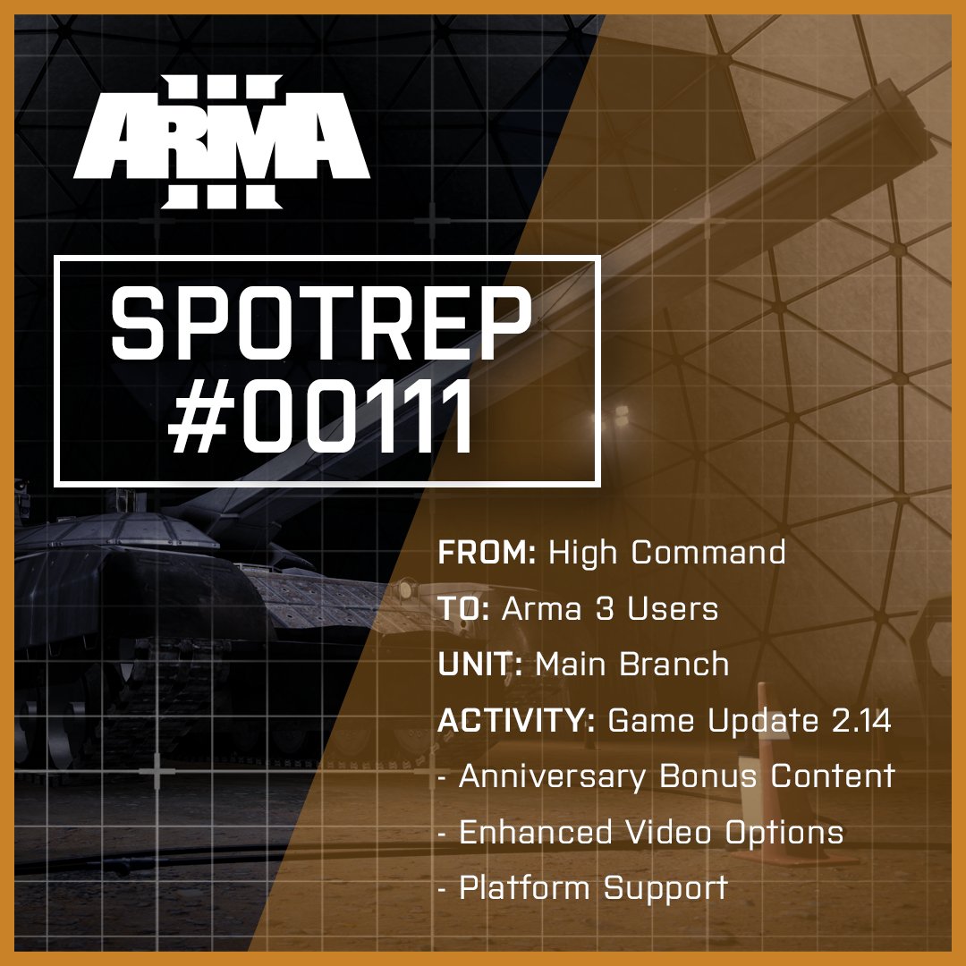 Arma 3 Update 2.14, Blog