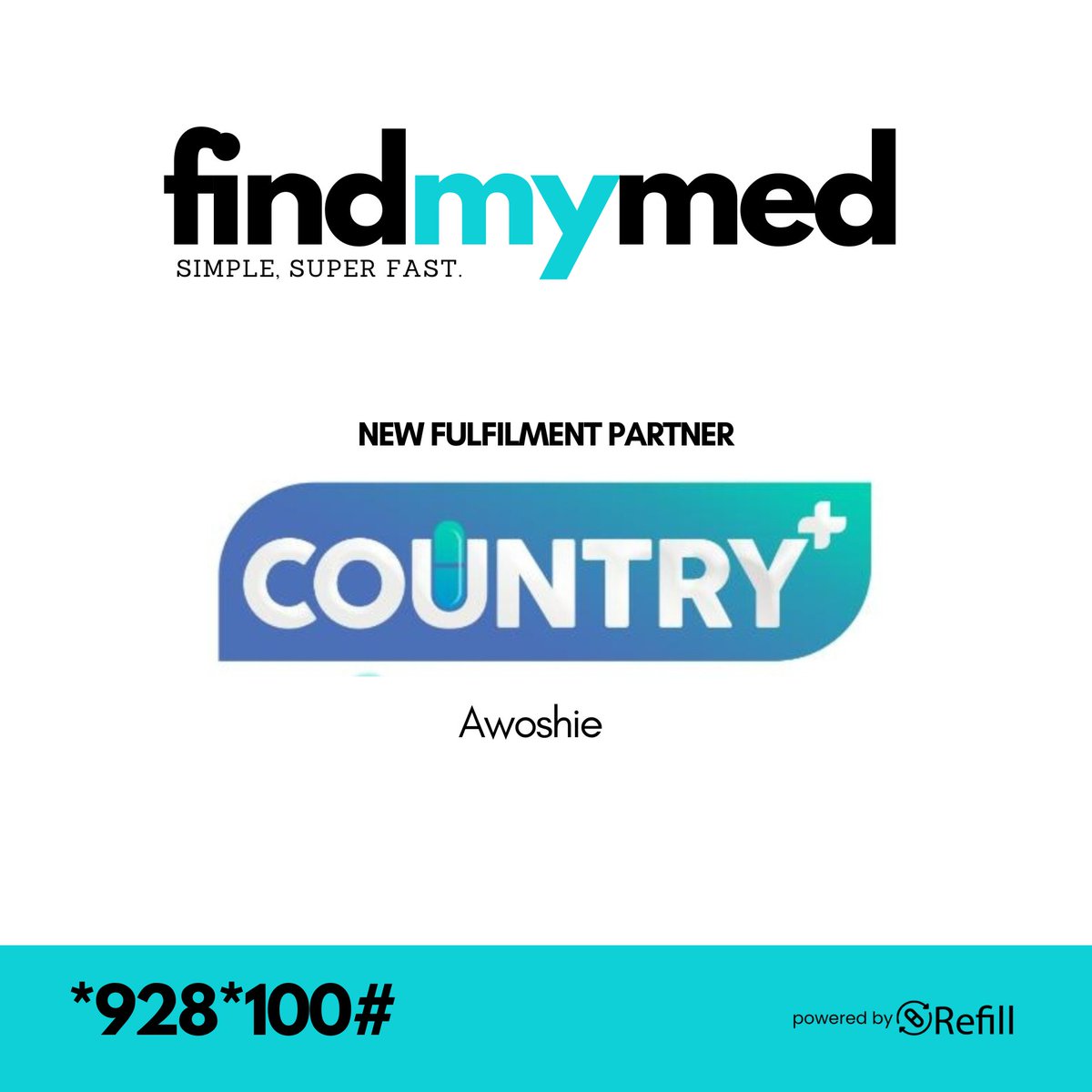 refilltoday's tweet photo. Welcome our new fulfilment partner @countrymedical_pharmacy #FindMyMed #HealtchcareTech https://t.co/1voZKxR2Pq