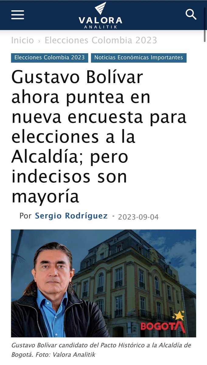 GustavoBolivar's tweet photo. #ToConBolEs
Hoy se reúnen las campañas de Lara, Oviedo, Molano y Vargas para seguir impulsando mi candidatura. 
Gracias. https://t.co/QaDOUzwHS6