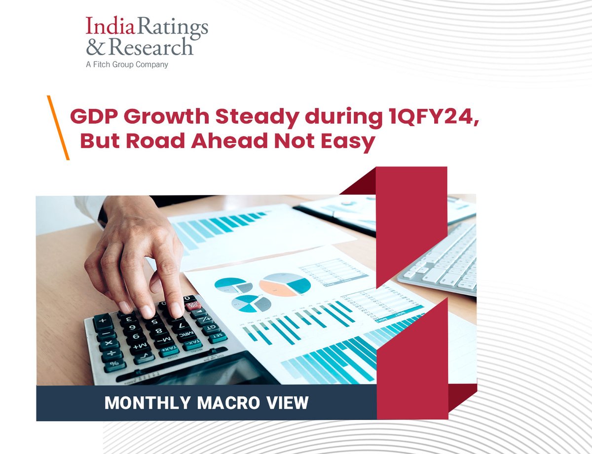 IndiaRatings's tweet photo. 'Monthly Macro View: GDP Growth Steady during 1QFY24, But Road Ahead Not Easy'

Read more: https://t.co/FLhrsz0Haj

#IndiaRatings #GDP #1QFY24 #NSO #CAGR #GVA #MonthlyMacroView https://t.co/ntbofyfM2Q