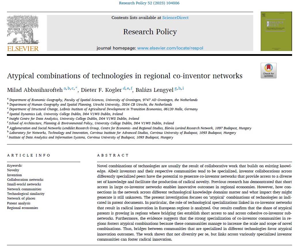 📢Exciting news! New publication #ResearchPolicy #OpenAccess

Curious about whether specialization or diversification drives radical innovation? Our research reveals both, with a twist! 

Find out the conditions that make it happen. 🧵👇
#knowledge #EconGeo #innovationpolicy