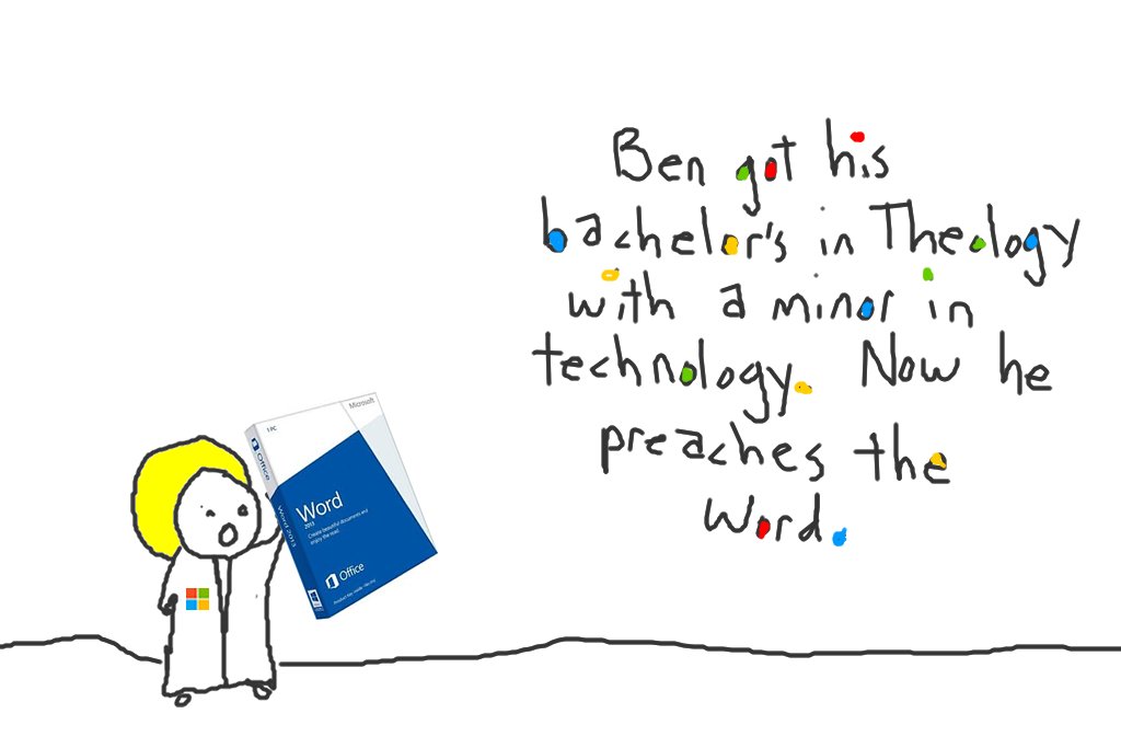 'The Word of Microsoft' #comics #education #preachtheword #theword #technology #theology #bachelordegree #microsoft