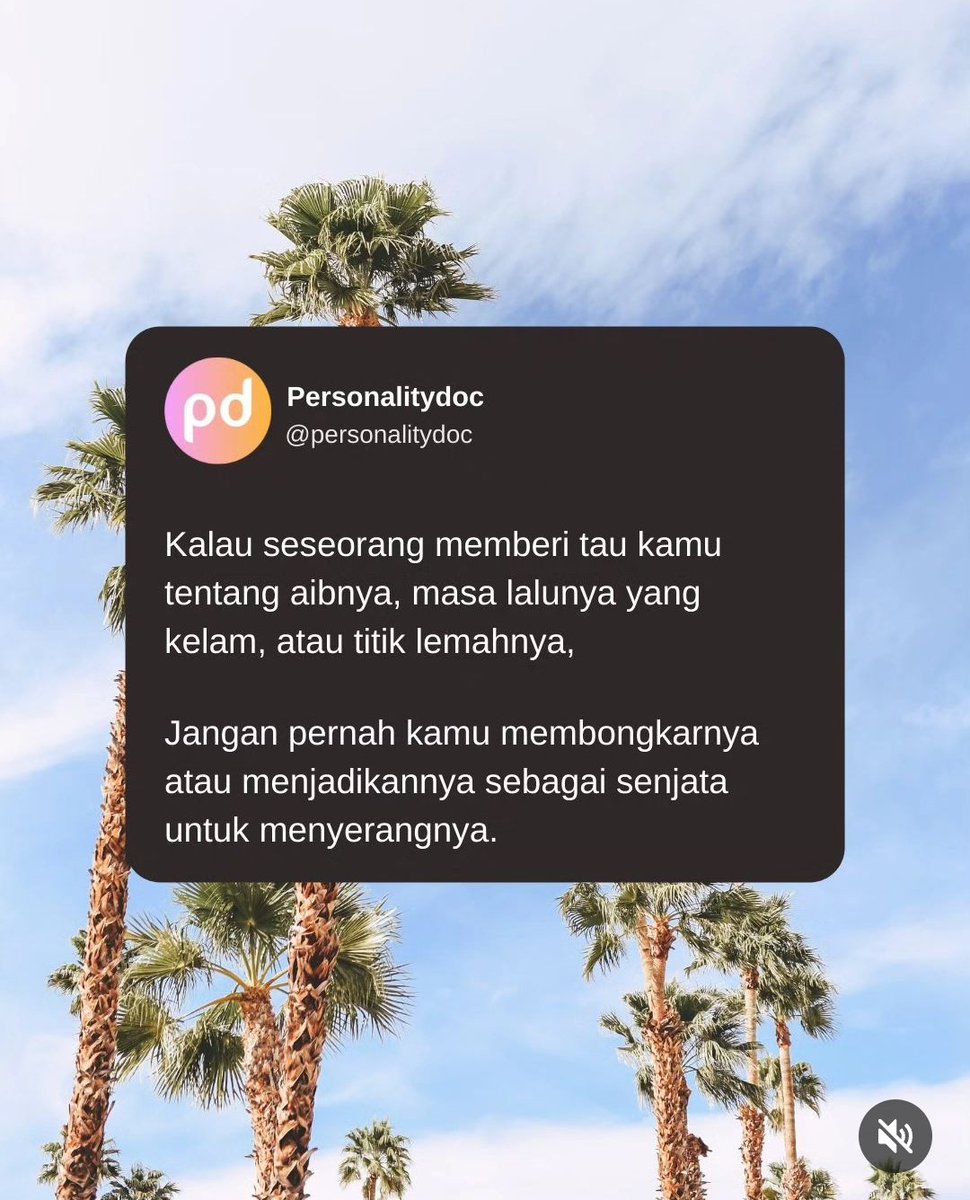personalitydoc_'s tweet photo. Jadilah manusia yang punya integritas 👍🏻
https://t.co/qifnkWr2sF

#mentalhealth #selfgrowth #relationship #teman #pacar #kesehatanmental #sehatmental #inspirasi #motivasi #motivasihidup #perjuanganhidup #katabijak #katakatabijak #psikologi #psikologiindonesia #pengembangandiri https://t.co/hIJmMqGrMF